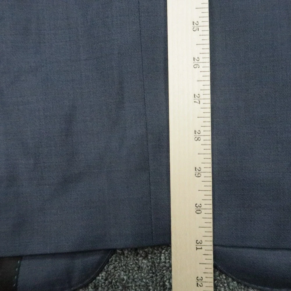 Peter Millar Blazer Mens 46R Blue‎ Wool Double Vented Suit Jacket Coat
